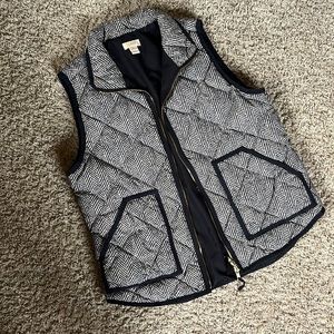 Herringbone Black and Tan Vest